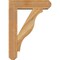 Ekena Millwork Funston Craftsman Rough Sawn Bracket w/ Offset Brace, Western Red Cedar, 6"W x 20"D x 28"H BKT0604X20X28FST04RWR - alternate 2